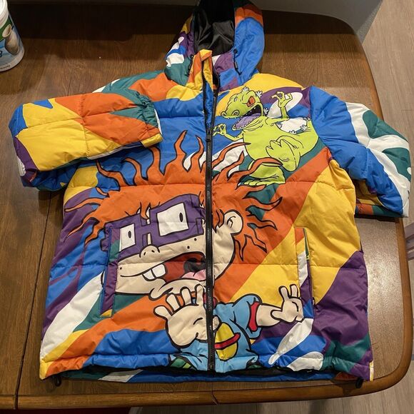 Members Only Other - MEMBERS ONLY X NICKELODEON Rugrats Jacket Men Size L Puffer Chucky Tommy Reptar